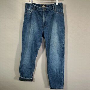 RedHead Jeans Mens 38 Flannel Lined Medium Wash Cotton Pockets